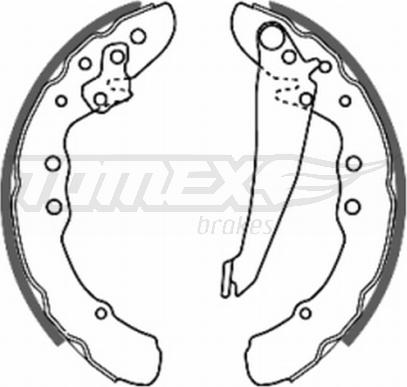 TOMEX brakes TX 20-70 - Drum Brake Shoe Set car-mod.net