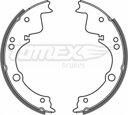 TOMEX brakes TX 21-40 - Drum Brake Shoe Set car-mod.net
