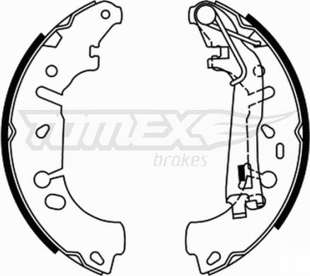 TOMEX brakes TX 21-85 - Drum Brake Shoe Set car-mod.net