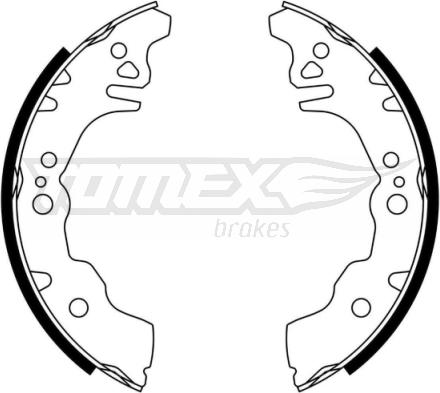 TOMEX brakes TX 23-08 - Drum Brake Shoe Set car-mod.net