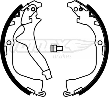 TOMEX brakes TX 23-03 - Drum Brake Shoe Set car-mod.net