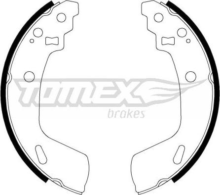 TOMEX brakes TX 23-14 - Drum Brake Shoe Set car-mod.net