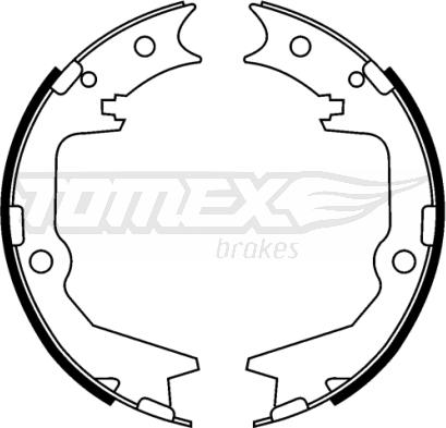 TOMEX brakes TX 22-39 - Drum Brake Shoe Set car-mod.net