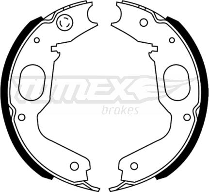 TOMEX brakes TX 22-73 - Drum Brake Shoe Set car-mod.net