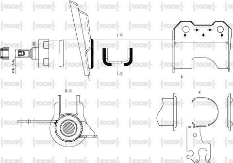 TOOR SG15031 - Shock Absorber car-mod.net