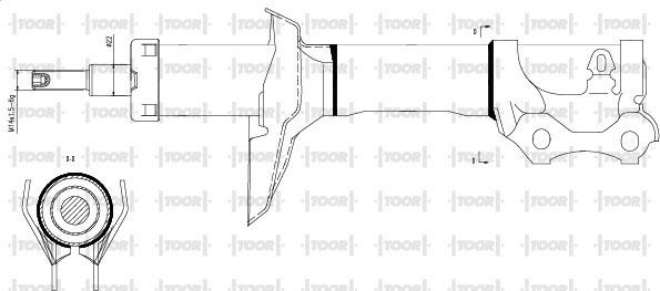 TOOR SG11210 - Shock Absorber car-mod.net