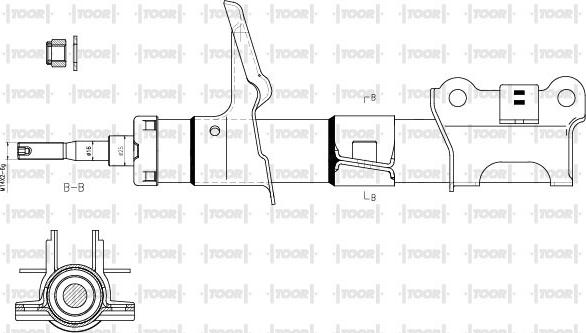 TOOR SG12660 - Shock Absorber car-mod.net