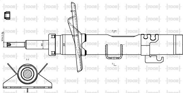 TOOR SG12670 - Shock Absorber car-mod.net