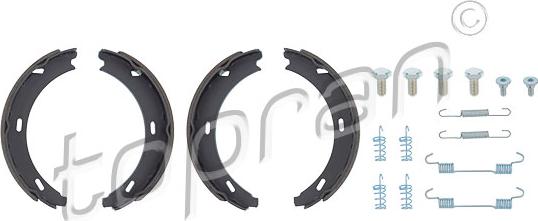 Topran 401 022 - Brake Shoe Set, parking brake car-mod.net