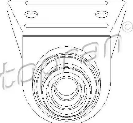 Topran 401 839 - Propshaft centre bearing support car-mod.net