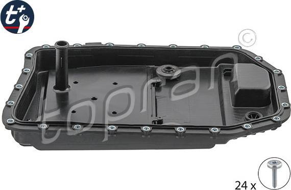 Topran 500 992 - Oil sump, automatic transmission car-mod.net