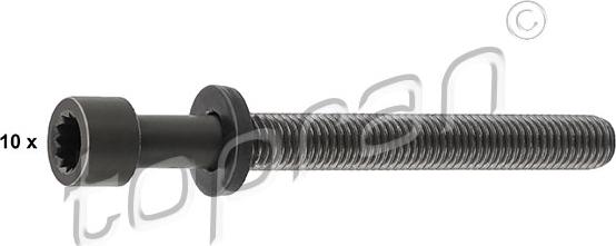 Topran 109 545 - Bolt Kit, cylinder head car-mod.net