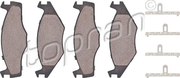Topran 104 252 - Brake Pad Set, disc brake car-mod.net