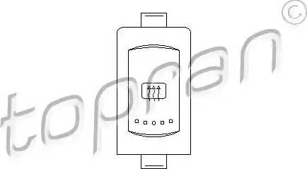 Topran 108 882 - Switch, rear window heating car-mod.net