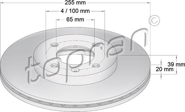 Topran 103 408 - Brake Disc car-mod.net