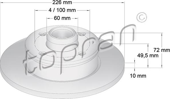 Topran 103 526 - Brake Disc car-mod.net