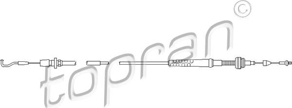 Topran 103 603 - Accelerator Cable car-mod.net