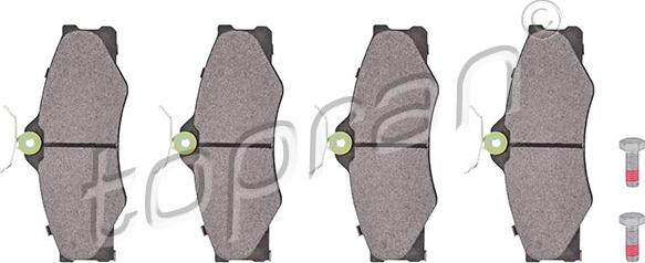 Topran 103 288 - Brake Pad Set, disc brake car-mod.net