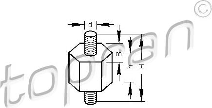 Topran 102744466 - Holder, injector car-mod.net