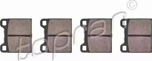 Topran 107 560 - Brake Pad Set, disc brake car-mod.net