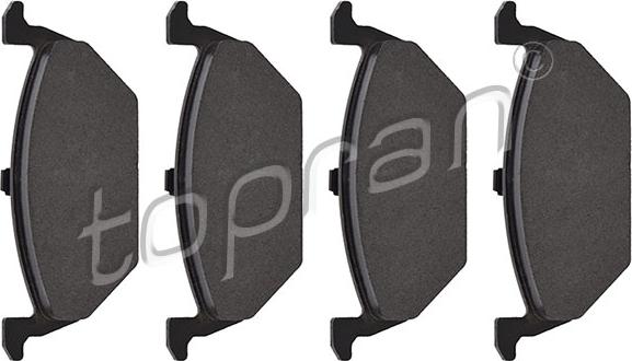 Topran 107 085 - Brake Pad Set, disc brake car-mod.net