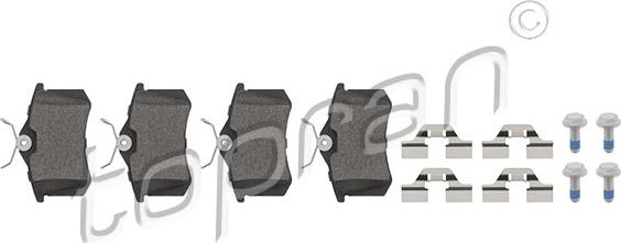 Topran 107 239 - Brake Pad Set, disc brake car-mod.net