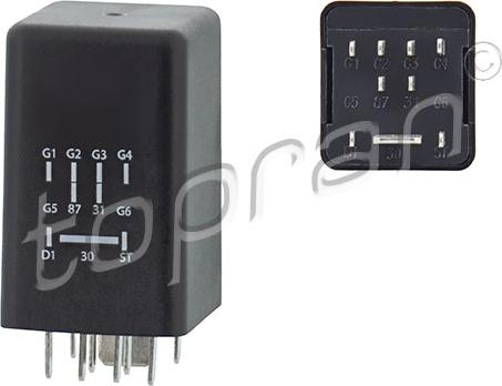 Topran 115 859 - Relay, glow plug system car-mod.net