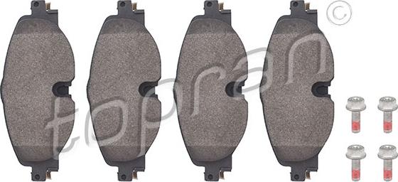 Topran 116 955 - Brake Pad Set, disc brake car-mod.net