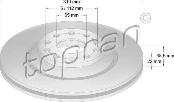 Topran 110 418 - Brake Disc car-mod.net