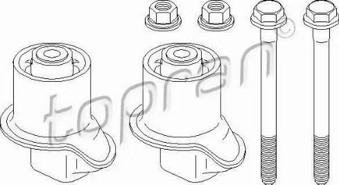 Topran 111 007 - Bearing Set, axle beam car-mod.net