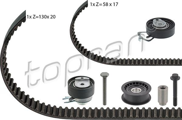 Topran 111 195 - Timing Belt Set car-mod.net