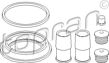 Topran 111 223 - Repair Kit, brake caliper car-mod.net