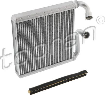 Topran 117 120 - Heat Exchanger, interior heating car-mod.net