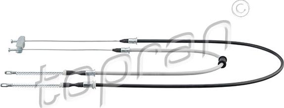 Topran 200 875 - Cable, parking brake car-mod.net