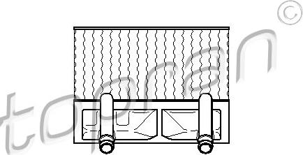 Topran 202 698 - Heat Exchanger, interior heating car-mod.net