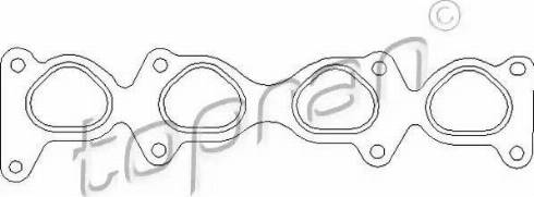 Topran 207 614 - Gasket, intake manifold car-mod.net