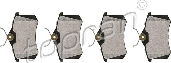 Topran 701 162 - Brake Pad Set, disc brake car-mod.net