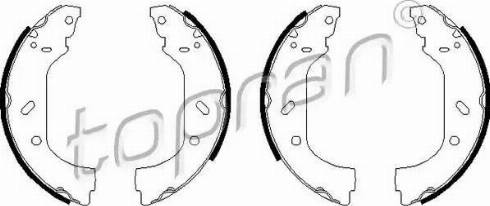 Topran 720 362 - Drum Brake Shoe Set car-mod.net