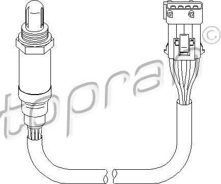 Topran 722 020 - Oxygen, Lambda Sensor car-mod.net
