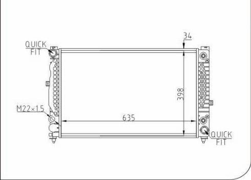 TQ 60876 - Radiator, engine cooling car-mod.net