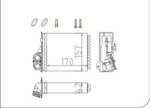 TQ 111566 - Heat Exchanger, interior heating car-mod.net