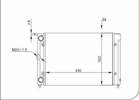 TQ 17012 - Radiator, engine cooling car-mod.net