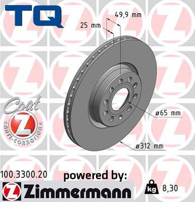 TQ 222600 - Brake Disc car-mod.net