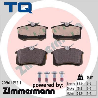 TQ TQ-BP0009 - Brake Pad Set, disc brake car-mod.net