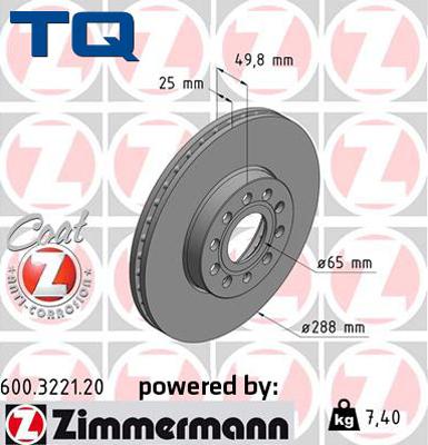 TQ 222792 - Brake Disc car-mod.net