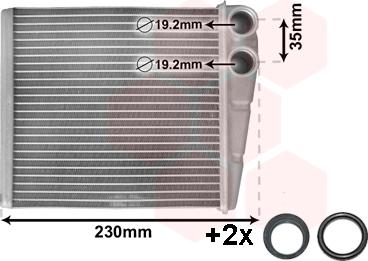 TQ TQ-58006229 - Heat Exchanger, interior heating car-mod.net