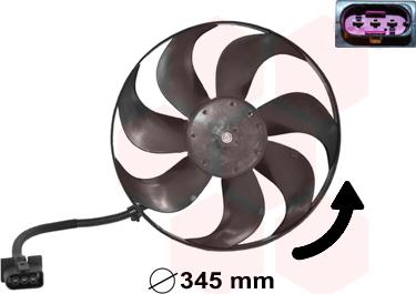TQ TQ-5888744 - Fan, radiator car-mod.net