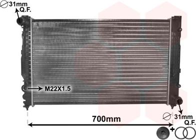 TQ TQ-03002124 - Radiator, engine cooling car-mod.net