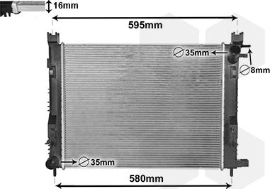 TQ TQ-15002007 - Radiator, engine cooling car-mod.net