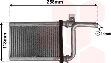 TQ TQ-32006254 - Heat Exchanger, interior heating car-mod.net